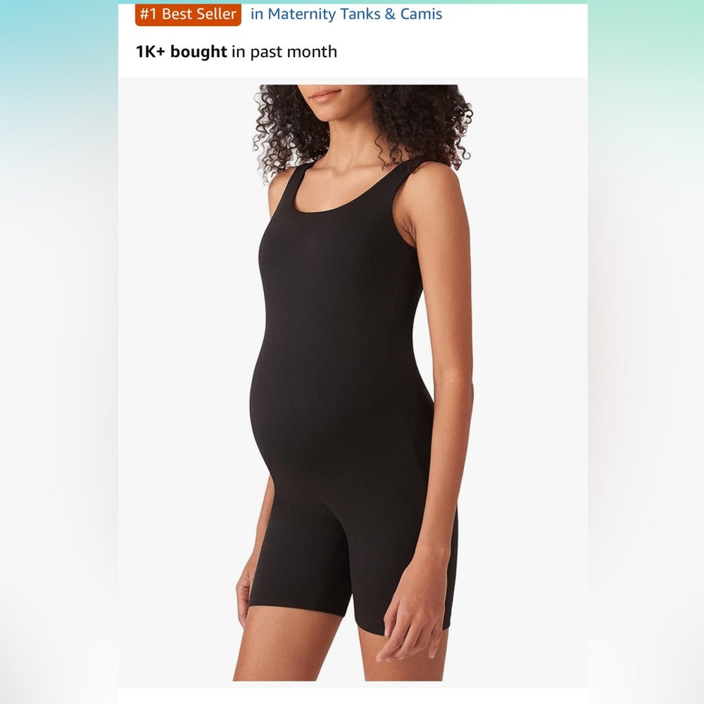 Black Maternity Bodysuit